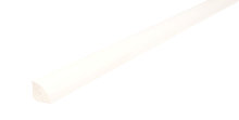 Kvartstafflist plast hvit – 19 x 19 x 3000 mm